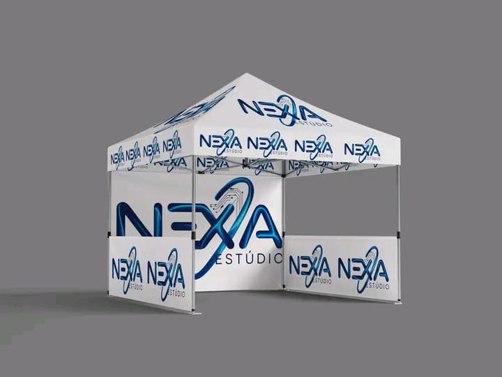 Tenda personalizada Nexa Estúdio