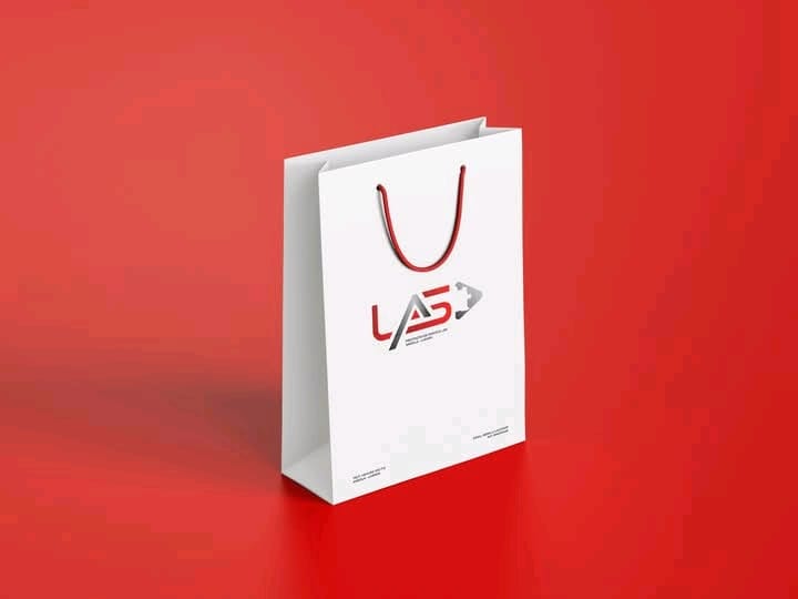 Saco de papel LAS branco